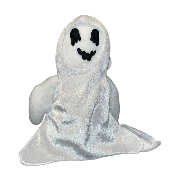 Halloween Plush Ty Beanie Spooky Ghost Sheets Hallmark Little Glimmer 8” Lot x3 - Picture 7 of 14
